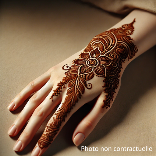 Séance de tatouage au henné M