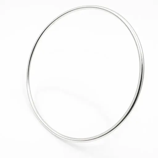 [Bri 1754A] Jonc Fin Lisse Plaqué Argent